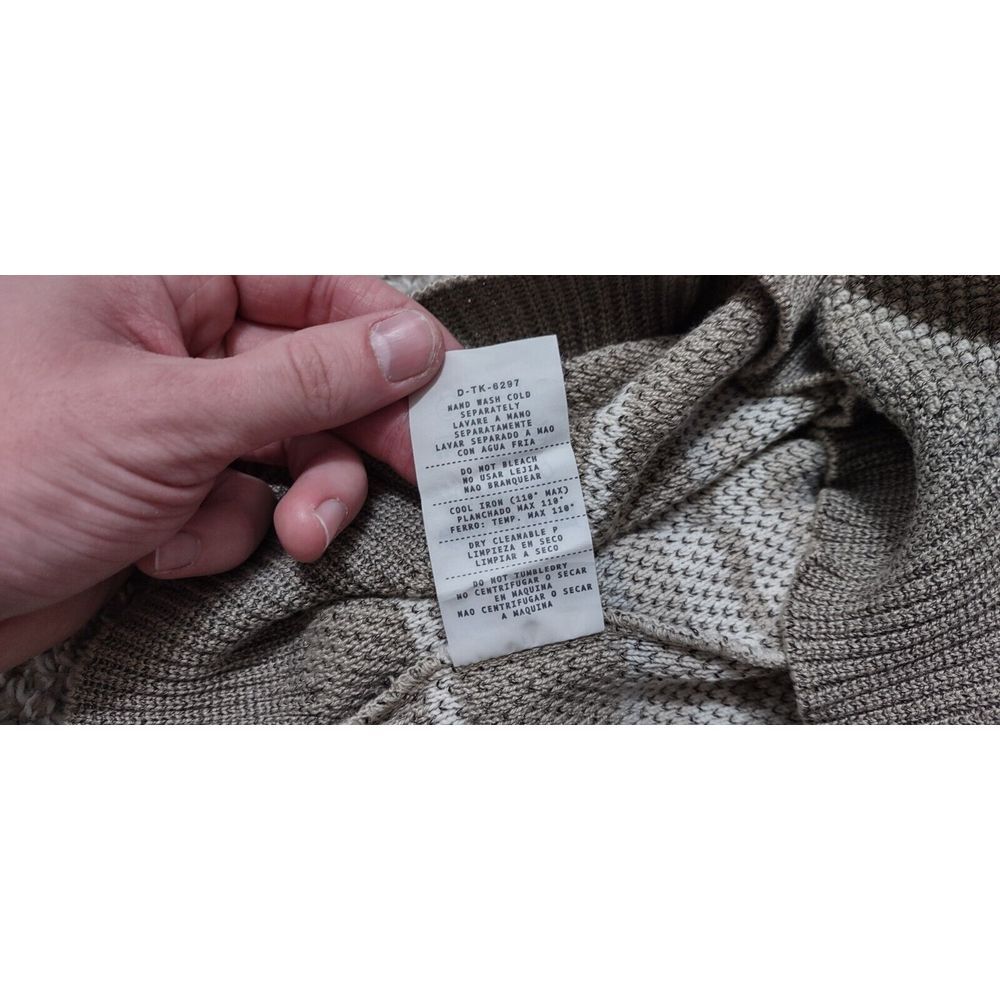 Ermenegildo Zegna Sweater Mens Medium (M) Knit Crewneck Striped Grandpa Italy - Picture 12 of 16